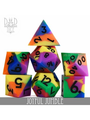 DND DICE JOYFUL JUMBLE SILICONE DICE SET