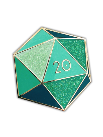 ALEXANDRITE D20- JUNE BIRTHSTONE- ENAMEL PIN