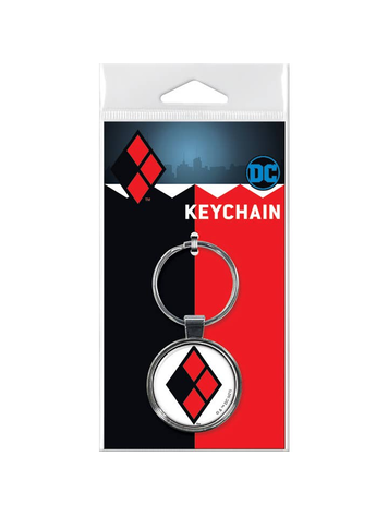 HARLEY QUINN LOGO KEYCHAIN