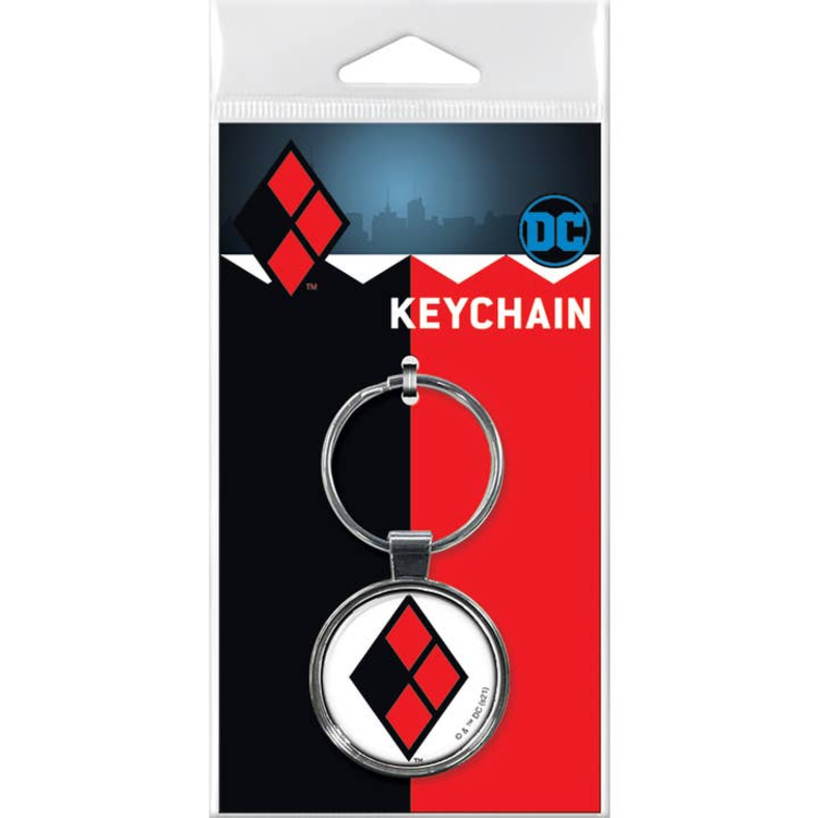 HARLEY QUINN LOGO KEYCHAIN