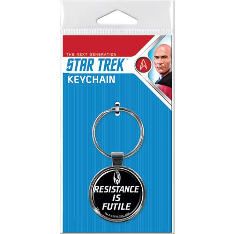 Ata-boy STAR TREK TNG RESISTANCE IS FUTILE KEYCHAIN