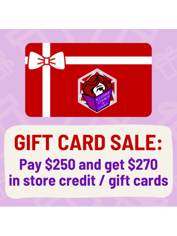 ILLUSIVE COMICS & GAMES GIFT CARD SALE 270 FOR 250