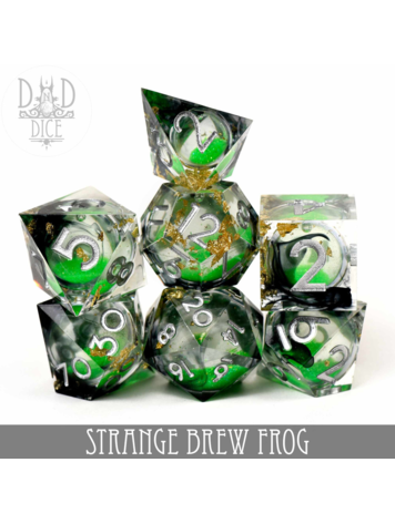 DND DICE STRANGE BREW: FROG LIQUID CORE RPG DICE SET
