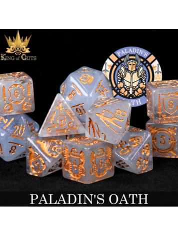 DND DICE PALADINS OATH - 11 DICE RPG SET