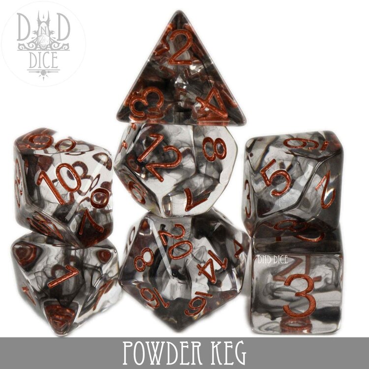 DND DICE POWDER KEG RPG DICE SET