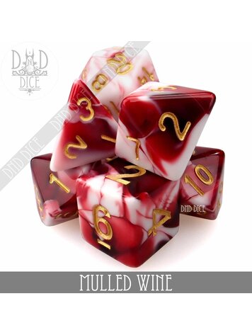 DND DICE MULLED WINE RPG DICE SET
