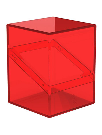 ULTIMATE GUARD ULTIMATE GUARD BOULDER 100+ CLEAR RUBY