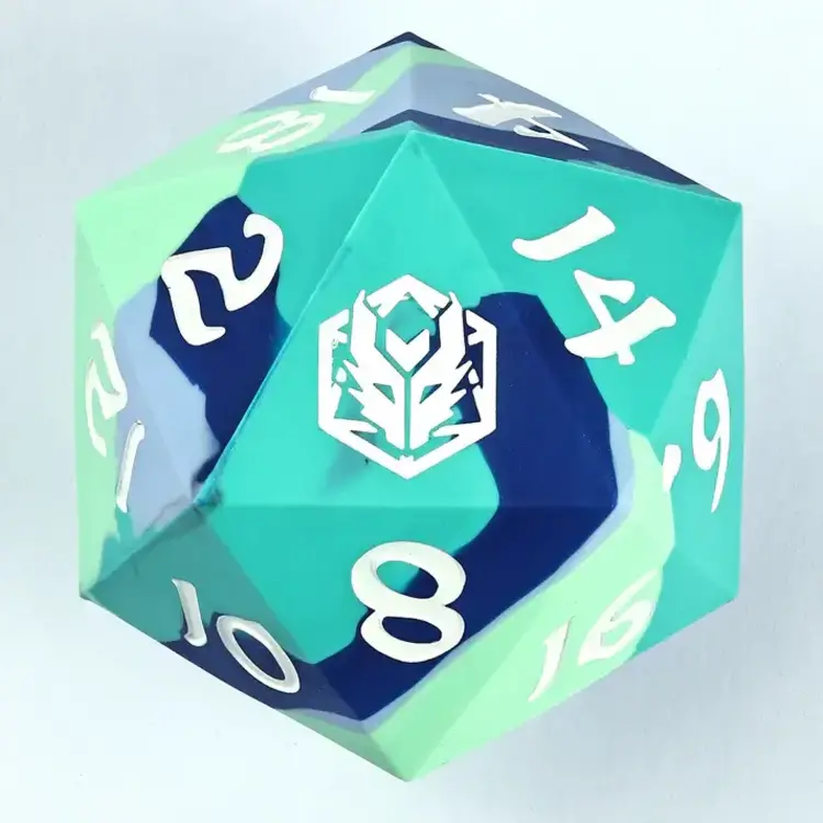 HYMGHO HYMGHO RUBBER SILICON 55 MM CHONK D20 - THE ICE BALL