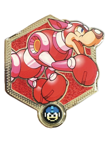 ZEN MONKEY STUDIOS MEGA MAN GOLDEN SERIES 2 RUSH PIN