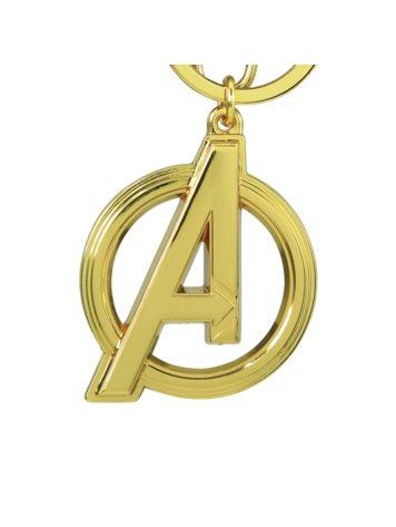 MONOGRAM PRODUCTS AVENGERS CLASSIC A LOGO GOLD PEWTER KEYRING