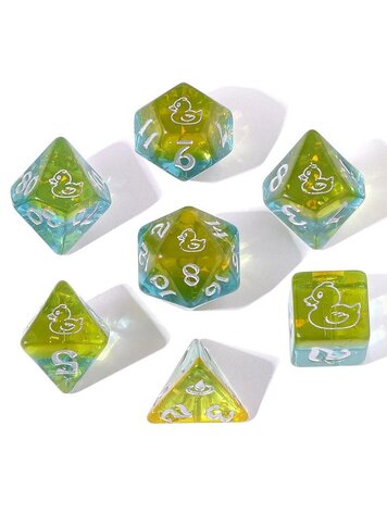 HYMGHO HYMGHO WYRMFORGED ROLLERS ROUNDED RESIN POLY DICE RUBBER DUCKY