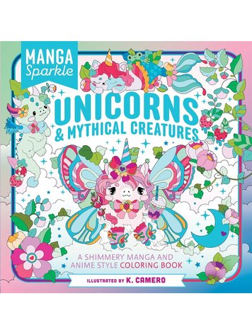 ST MARTINS MANGA SPARKLE UNICORNS AND MYTHICAL CREATURES COLORING BOOK