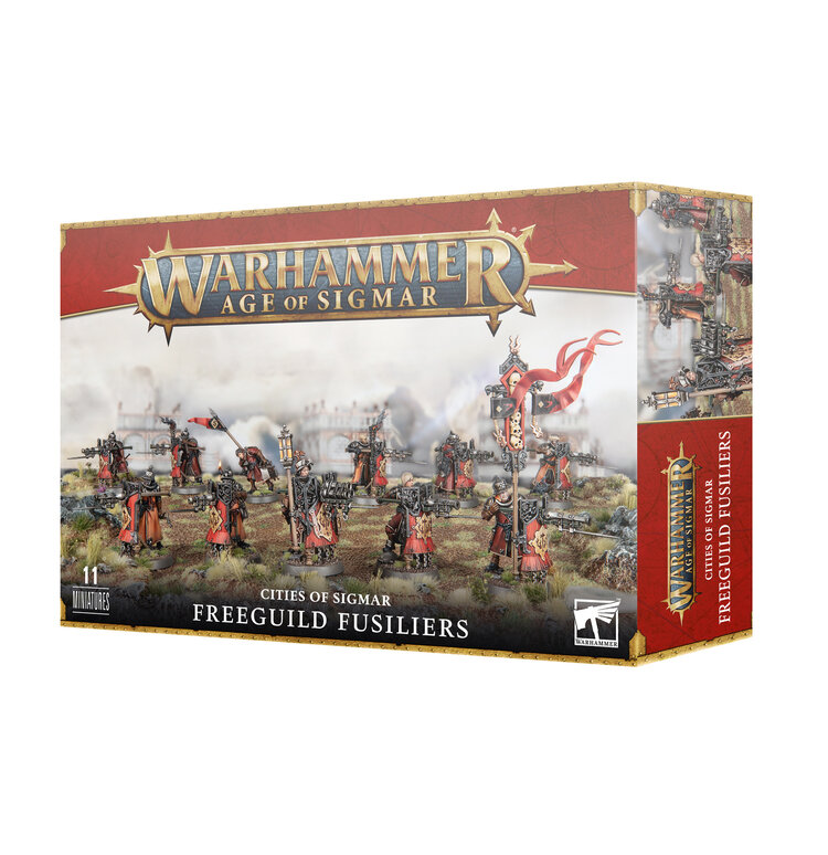 GAMES WORKSHOP WARHAMMER AGE OF SIGMAR CITIES OF SIGMAR FREEGUILD FUSILIERS
