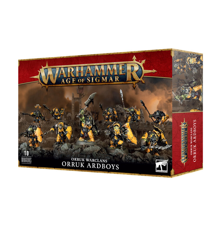 GAMES WORKSHOP WARHAMMER AGE OF SIGMAR ORRUK WARCLANS ORRUK ARDBOYZ