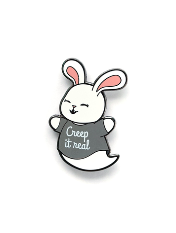 GHOST BUNNY ENAMEL PIN