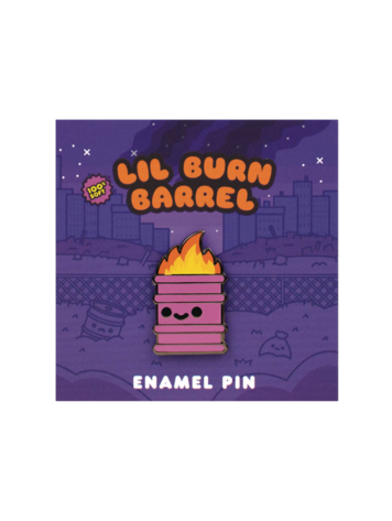 LIL BURN BARREL .6IN ENAMEL PIN