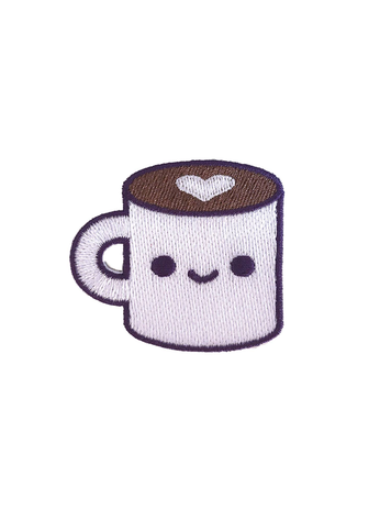 COFFEE LUV 2IN STICKER PATCH