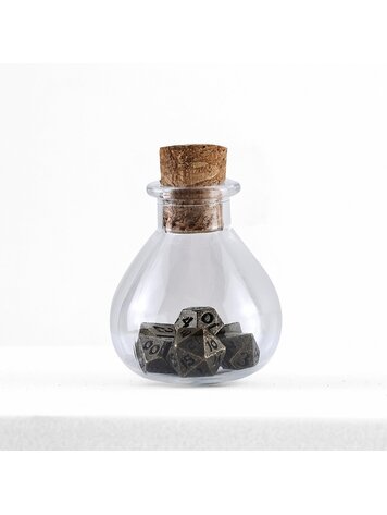 HYMGHO HYMGHO UNSEELIE MINI METAL RPG DICE SET - ANCIENT BRONZE