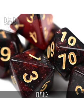 DND DICE MARS GALAXY 7 - 7 DICE SET