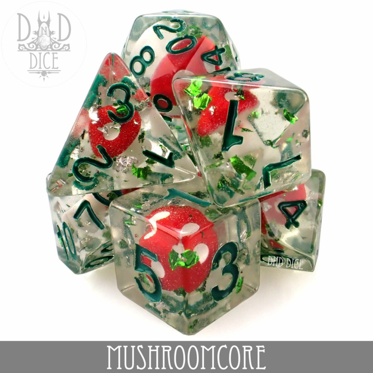 DND DICE MUSHROOMCORE RPG DICE SET
