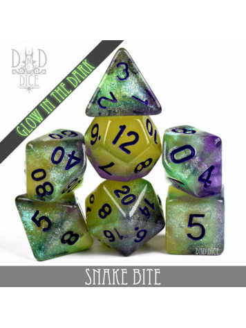DND DICE SNAKE BITE GLOW IN THE DARK