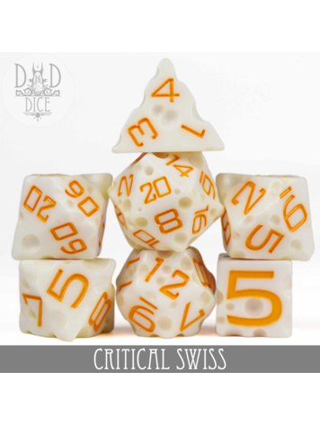 DND DICE CRITICAL SWISS RPG DICE SET