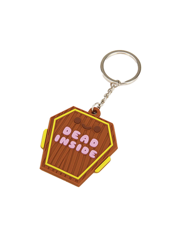 DEAD INSIDE PVC KEYCHAIN
