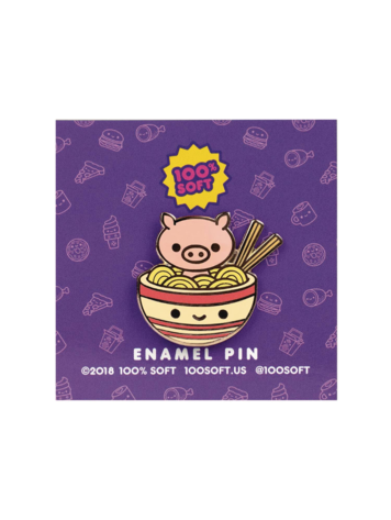 RAMEN PIG 1.25IN ENAMEL PIN