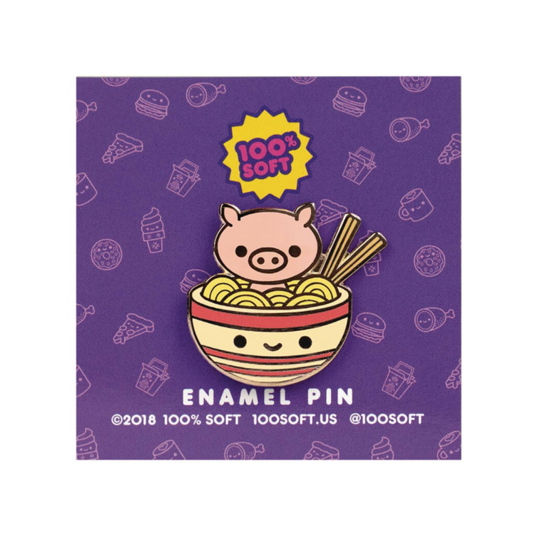 RAMEN PIG 1.25IN ENAMEL PIN