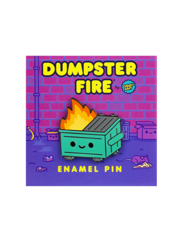 DUMPSTER FIRE 1.2IN ENAMEL PIN