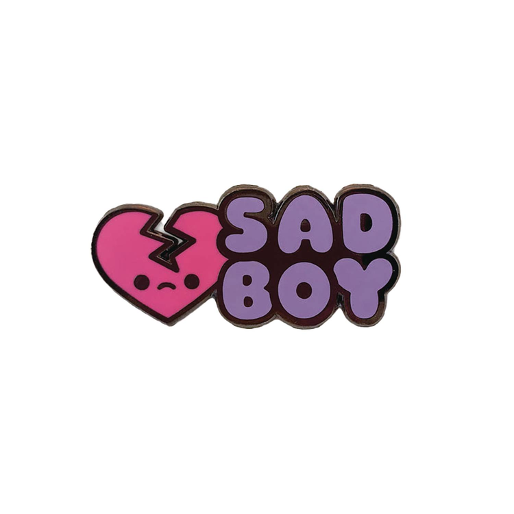 SAD BOY 1.6IN ENAMEL PIN