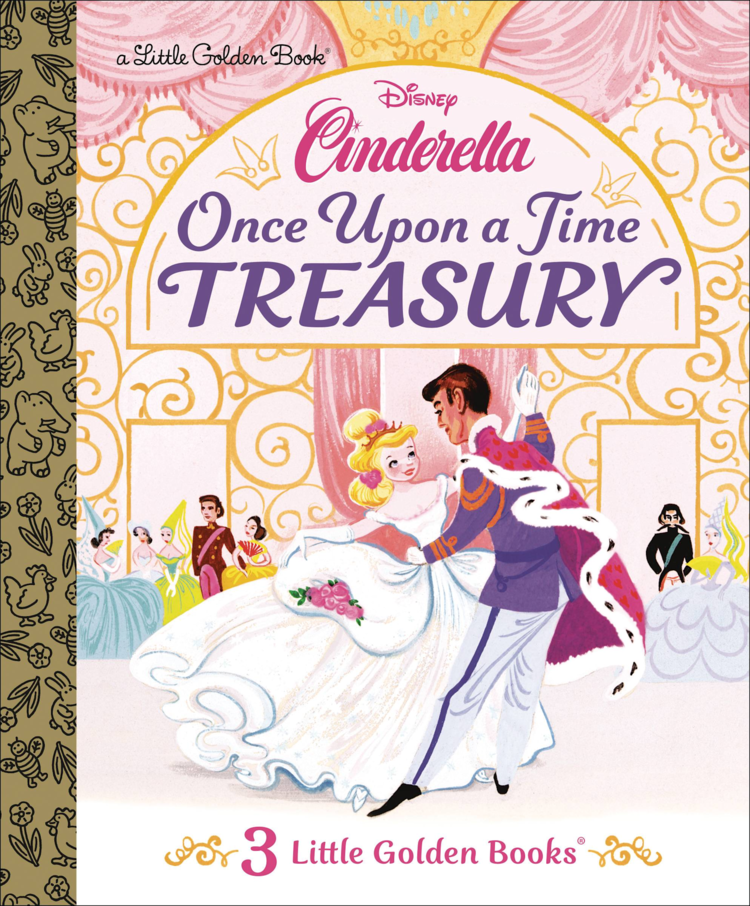 GOLDEN BOOKS DISNEY CINDERELLA ONCE UPON A TIME TREASURY LITTLE GOLDEN BOOK