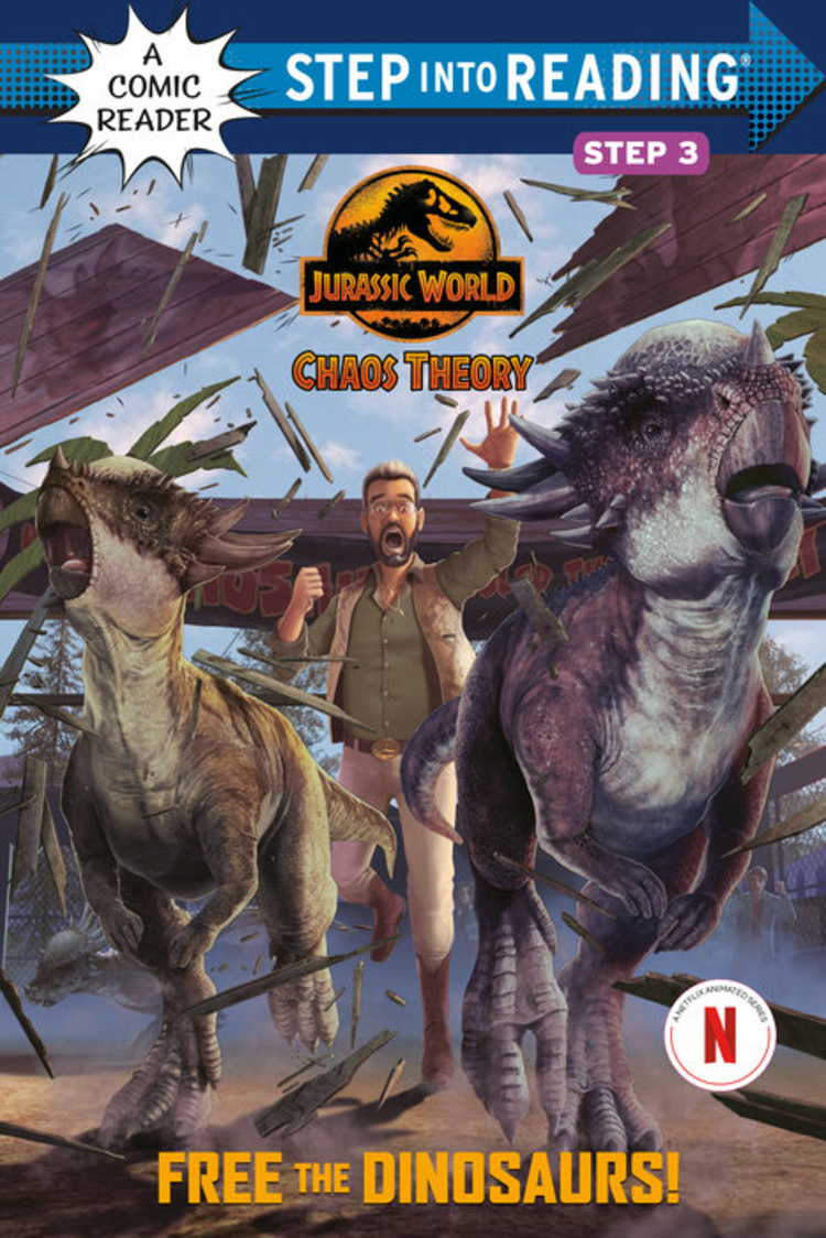 PENGUIN RANDOM HOUSE JURASSIC WORLD CHAOS THEORY FREE THE DINOSAURS STEP INTO READING STEP 3