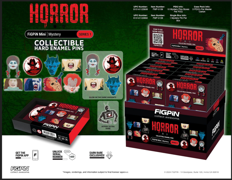 FIGPIN HORROR MYSTERY MINI PIN BLIND BOX