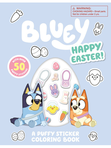PENGUIN RANDOM HOUSE BLUEY HAPPY EASTER! A PUFFY STICKER COLORING BOOK