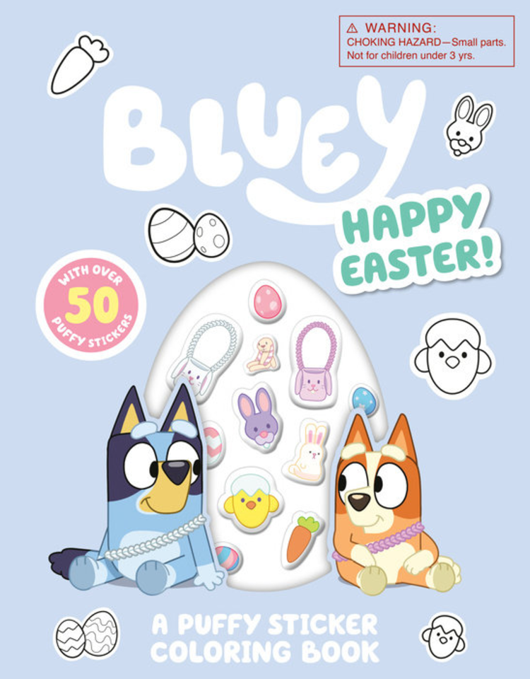 PENGUIN RANDOM HOUSE BLUEY HAPPY EASTER! A PUFFY STICKER COLORING BOOK