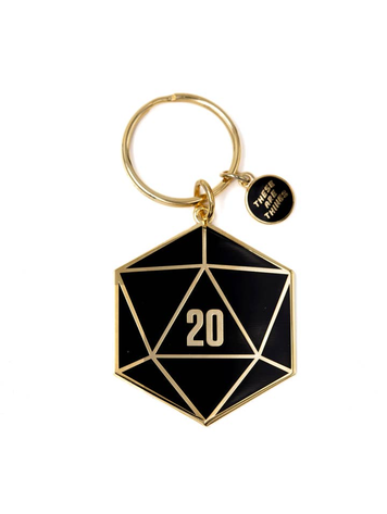 THESE ARE THINGS- D20 KEYCHAIN