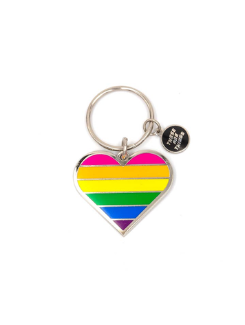THESE ARE THINGS- PRIDE HEART KEYCHAIN