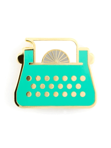 THESE ARE THINGS ENAMEL PIN - TYPEWRITER
