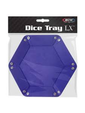 BCW BCW DICE TRAY - HEXAGON - BLUE