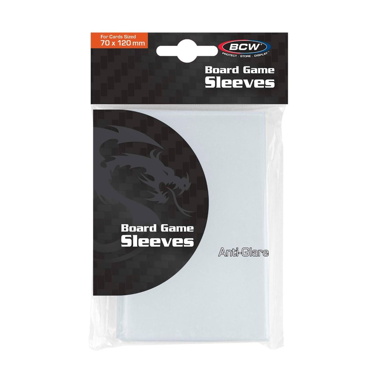 BCW BCW 70 X 120 BOARD GAME SLEEVES - ANTI-GLARE