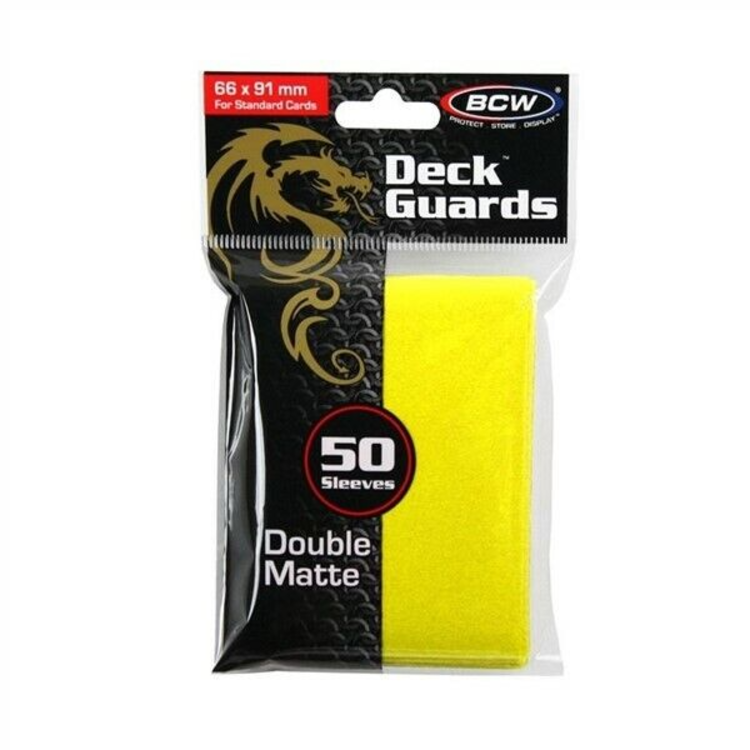 BCW SLEEVES STANDARD SIZE - YELLOW