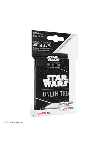 GAMEGENIC STAR WARS UNLIMITED ART SLEEVES CARD BACK WHITE