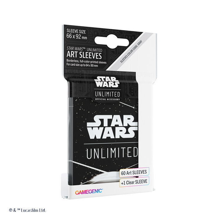GAMEGENIC STAR WARS UNLIMITED ART SLEEVES CARD BACK WHITE