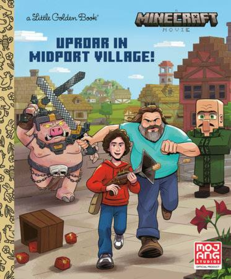 GOLDEN BOOKS MINECRAFT MOVIE UPROAR IN MIDPORT VILLAGE LITTLE GOLDEN BOOK