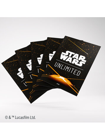 GAMEGENIC GAMEGENIC STAR WARS UNLIMITED ART SLEEVES CARD BACK ORANGE