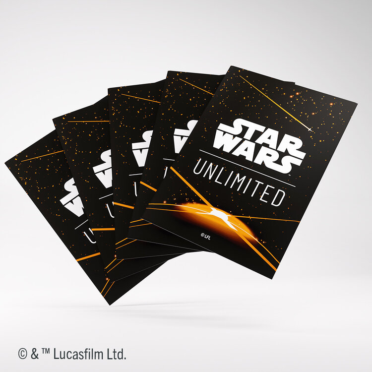 GAMEGENIC GAMEGENIC STAR WARS UNLIMITED ART SLEEVES CARD BACK ORANGE