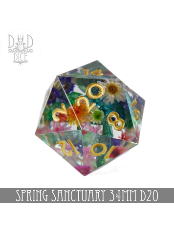 DND DICE SPRING SANCTUARY 34MM D20