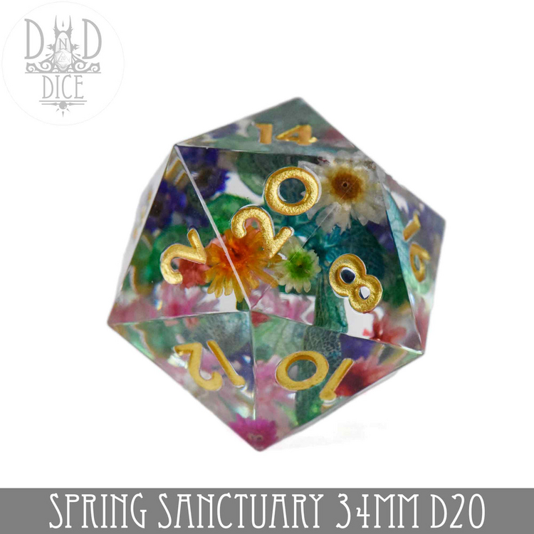 DND DICE SPRING SANCTUARY 34MM D20