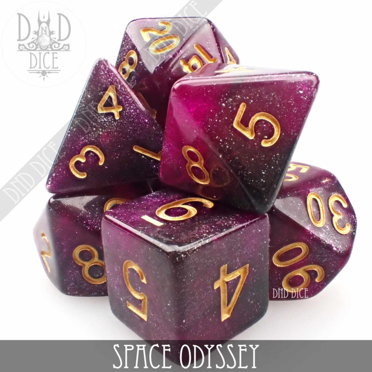DND DICE SPACE ODYSSEY RPG DICE SET